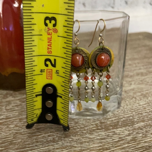 Cute Beaded Hanging Dangle Hook Earrings - Picture 5 of 10